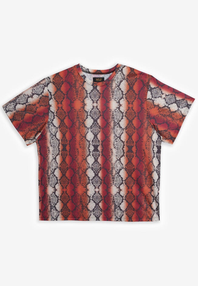MVP Collections® Snake Print Crewneck Tee, , alternate image number null