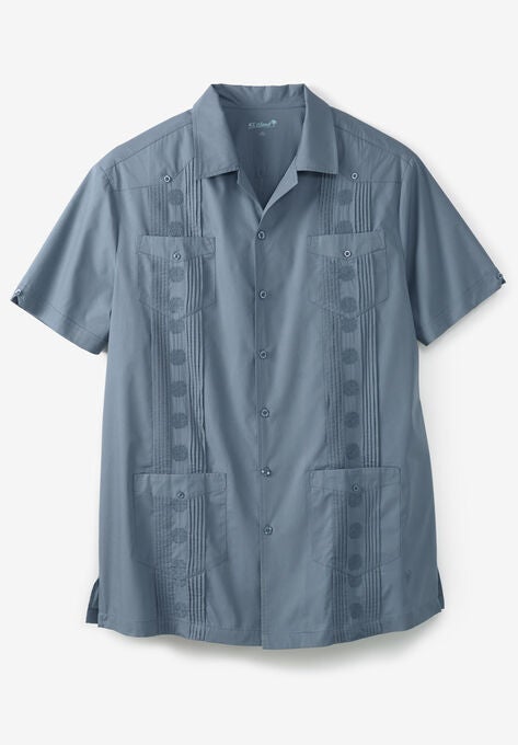 Ks Island Short Sleeve Guayabera Shirt King Size Ks Island Short Sleeve Guayabera Shirt King Size
