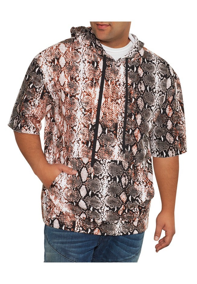 MVP Collections® Python Print Short-Sleeve Hoodie, PYTHON, hi-res image number null