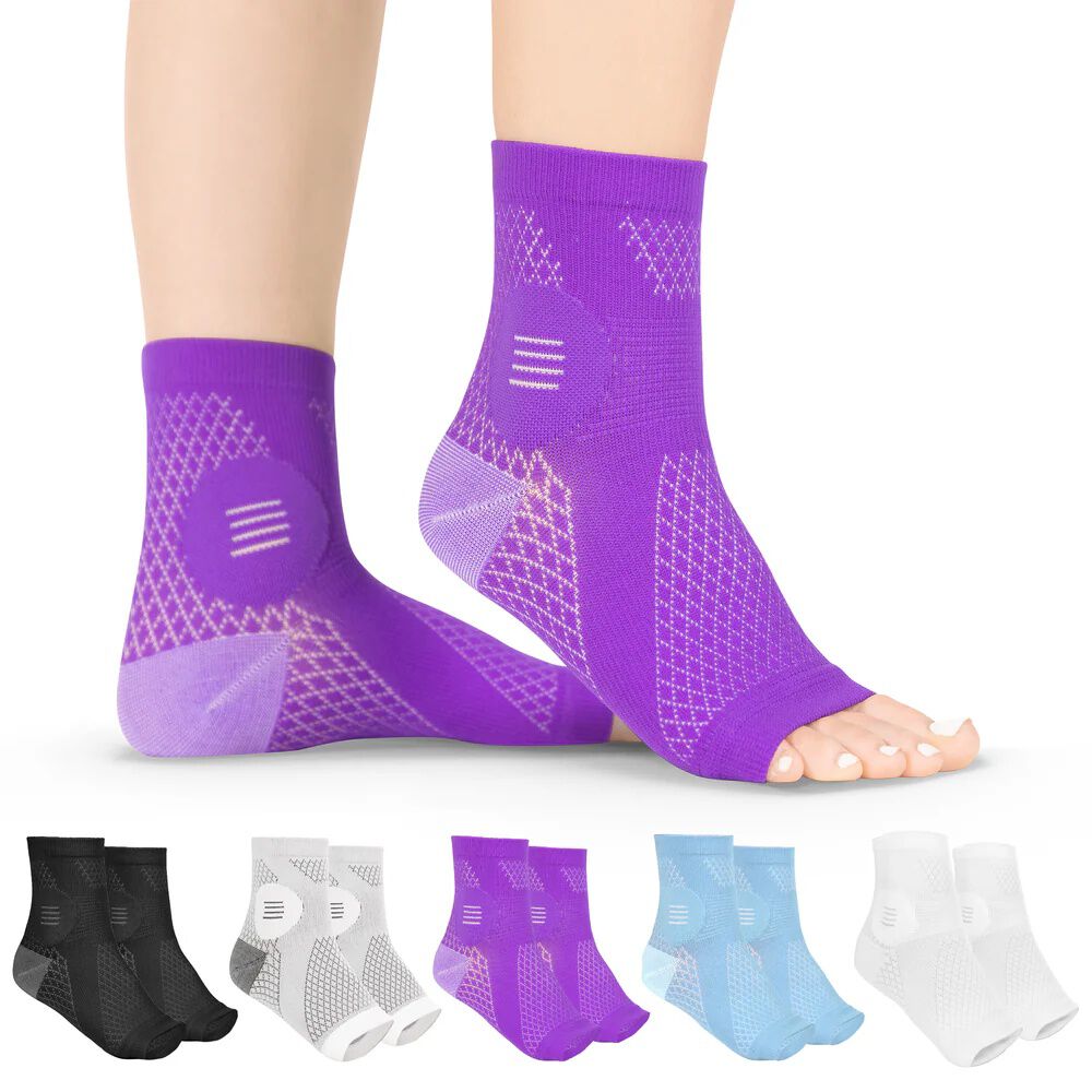 Neuropathy Socks, PURPLE, hi-res image number 0