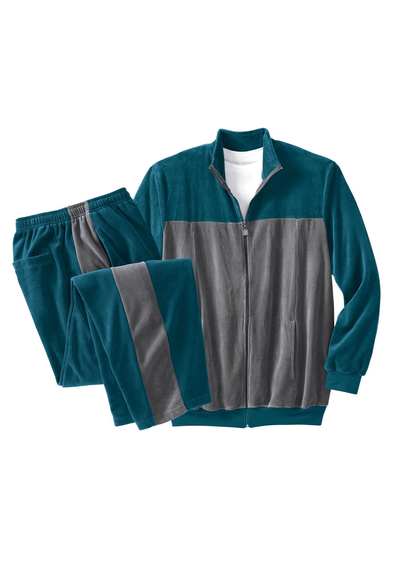 big and tall velour tracksuit