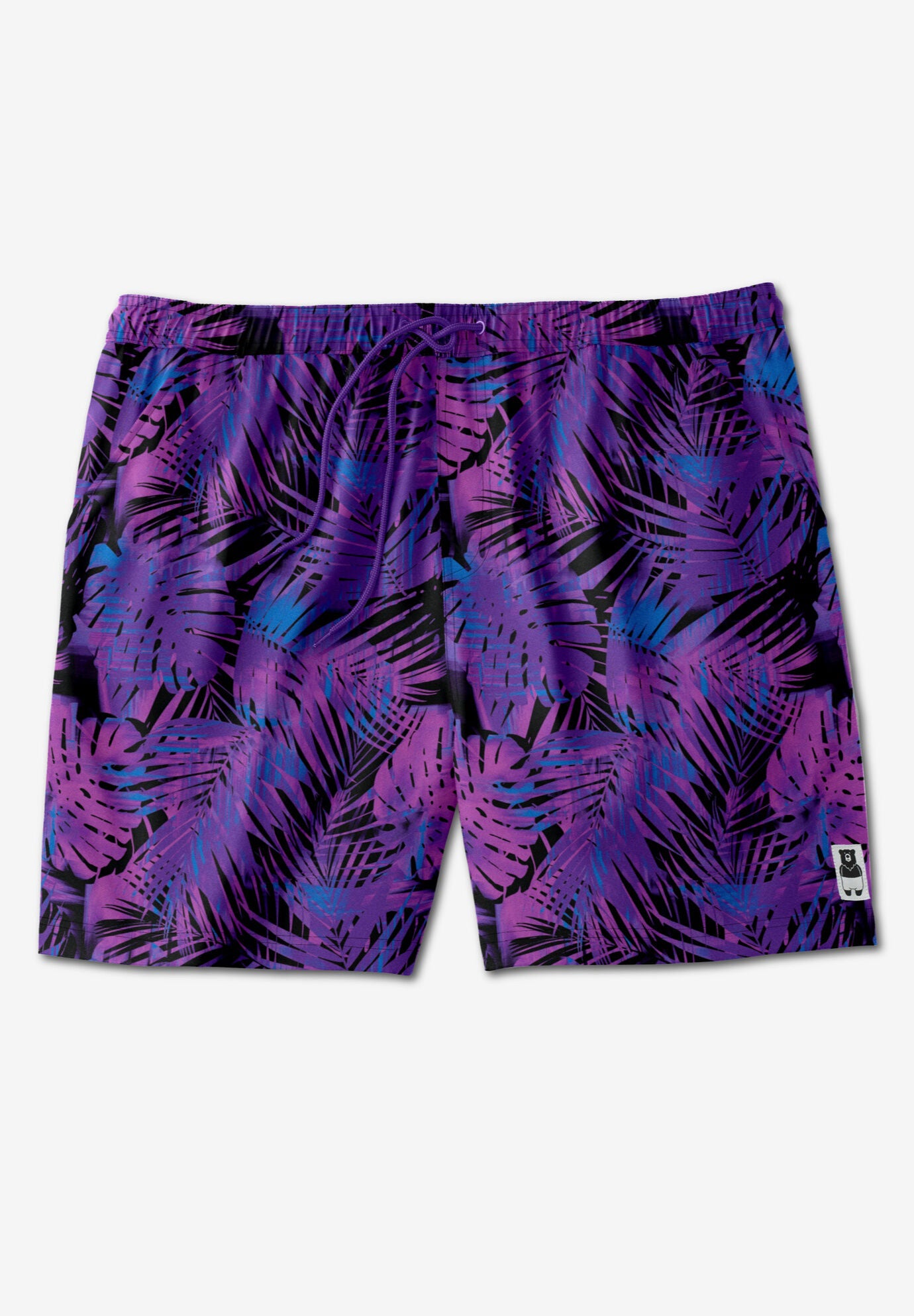 Purple swim trunks sales