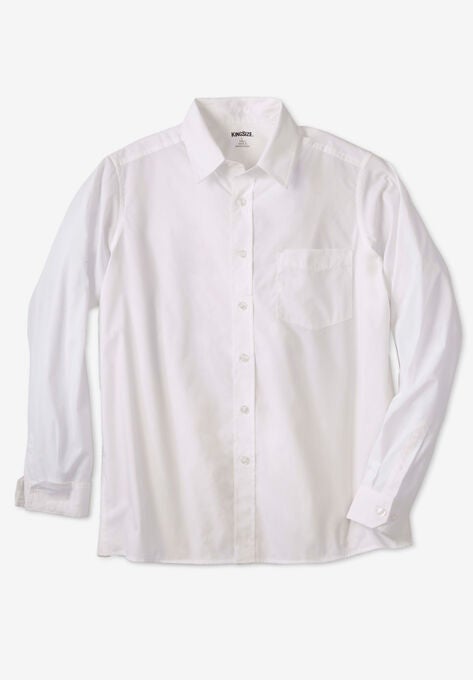 Poplin Button-Down Shirt, WHITE, hi-res image number null