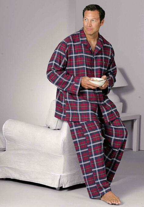 Plaid Flannel Pajama Set, , alternate image number null