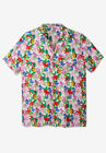 KS Island Printed Rayon Short-Sleeve Shirt, PINEAPPLE FLORAL, hi-res image number null