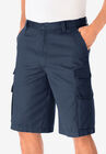 12" Side Elastic Cargo Shorts, NAVY, hi-res image number null