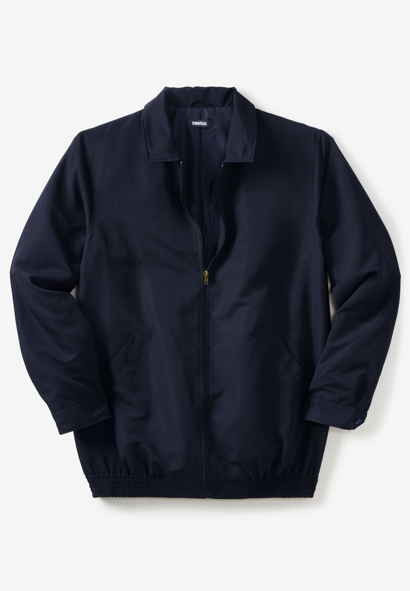 Classic Water Resistant Bomber Jacket Black King Size