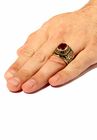 Gold-Plated Ruby United States Army Ring, , alternate image number 2