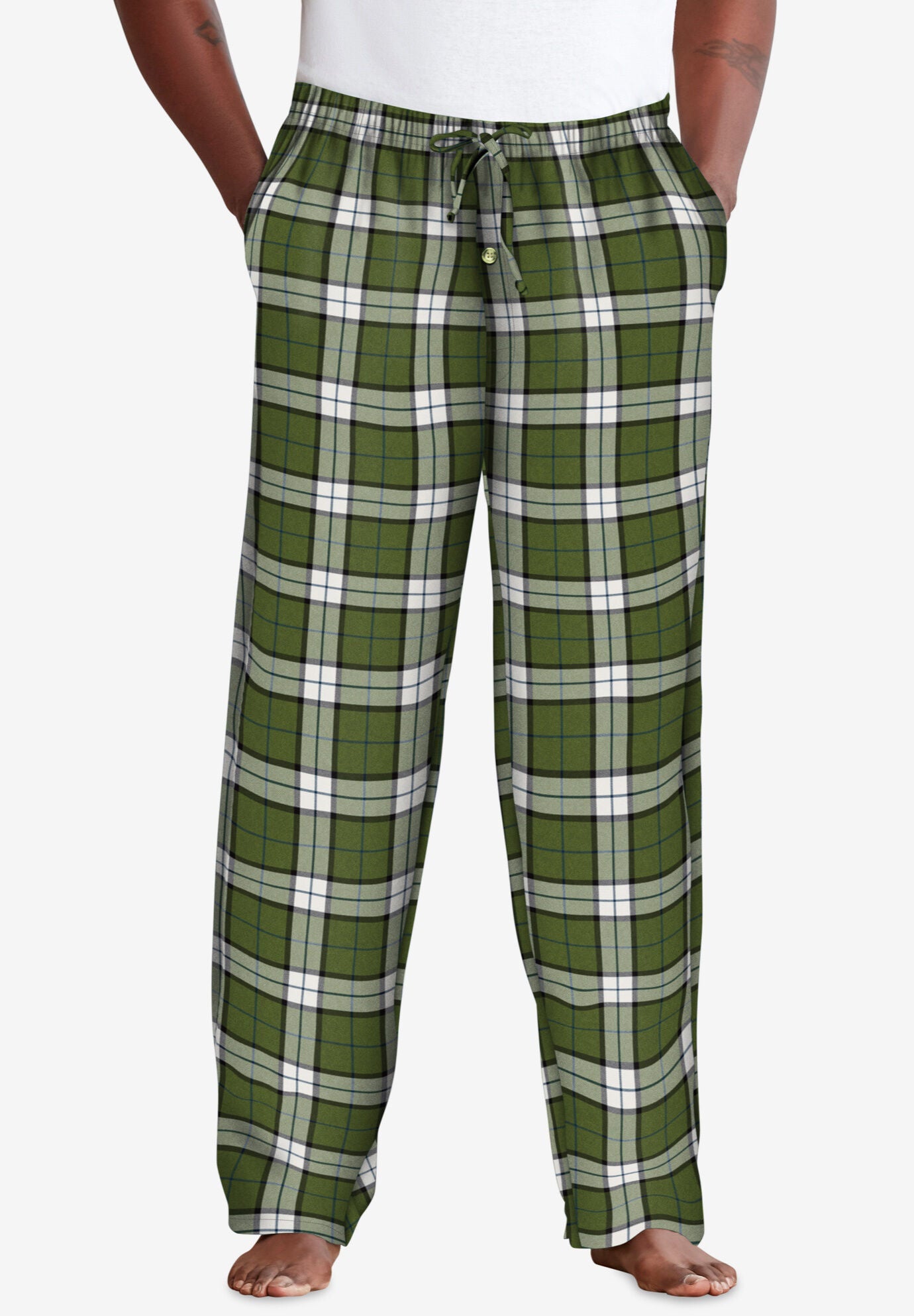 Flannel Plaid Pajama Pants | King Size