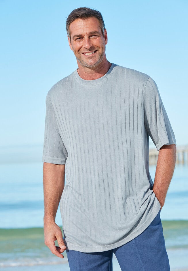 Plaited Crewneck Shirt, , alternate image number 1