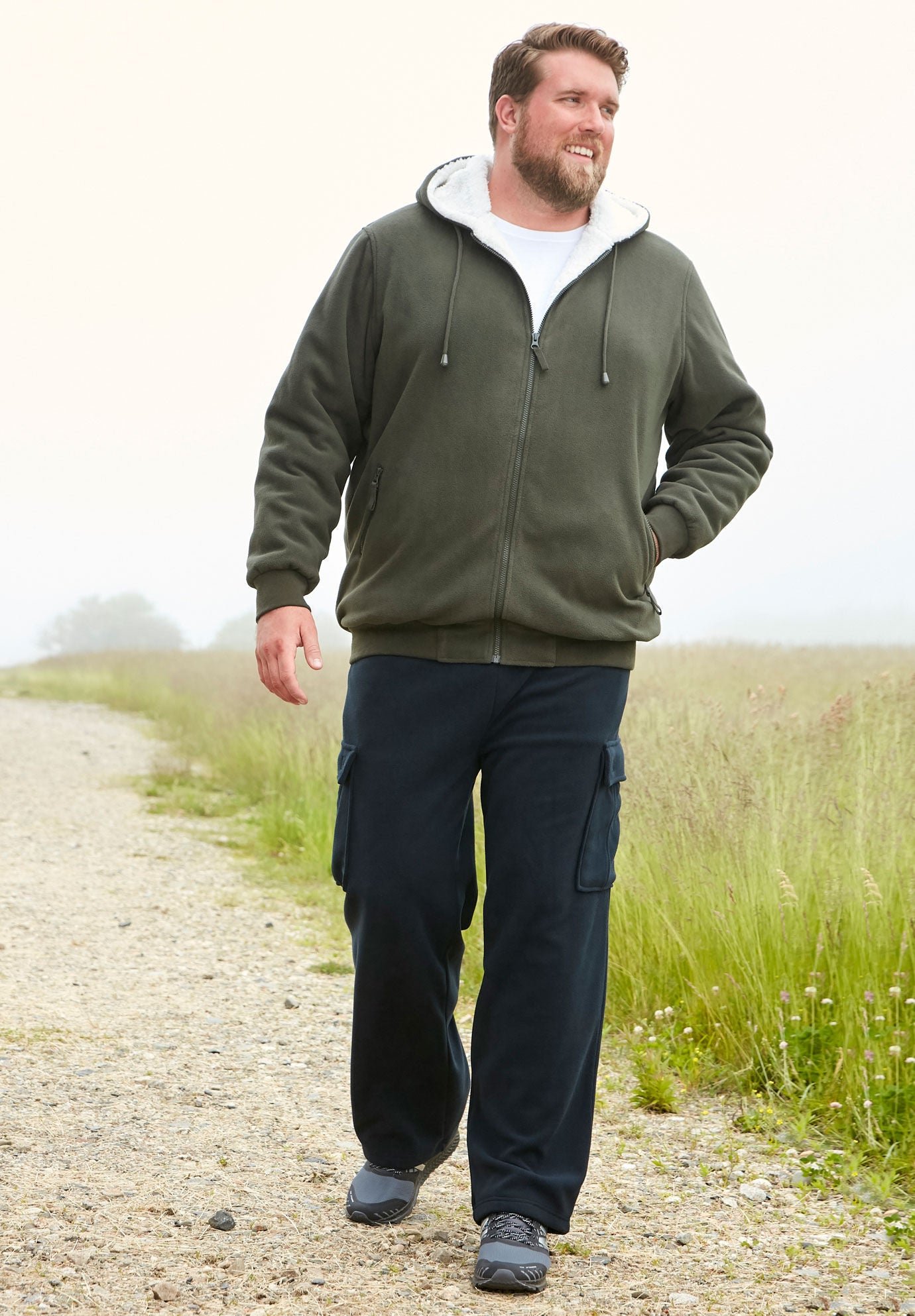 Big and tall sherpa lined hoodie best sale