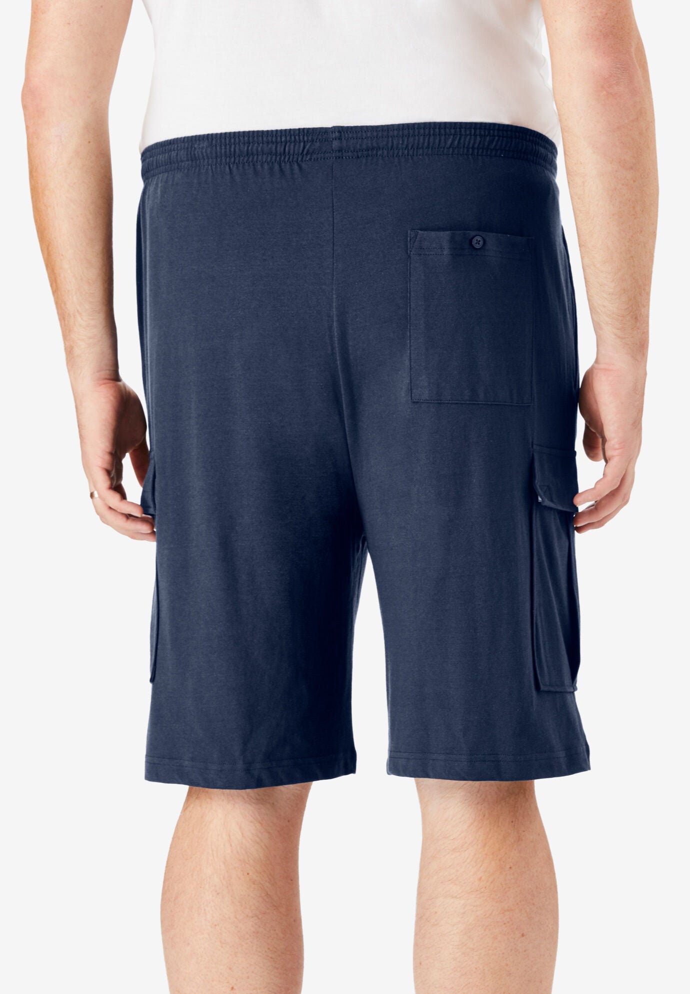 big and tall white cargo shorts