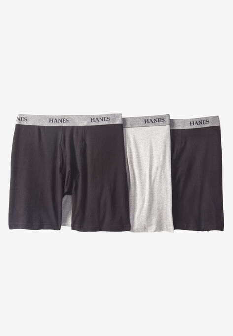 Hanes® FreshIQ® Boxer Briefs 3-Pack, ASSORTED, hi-res image number null