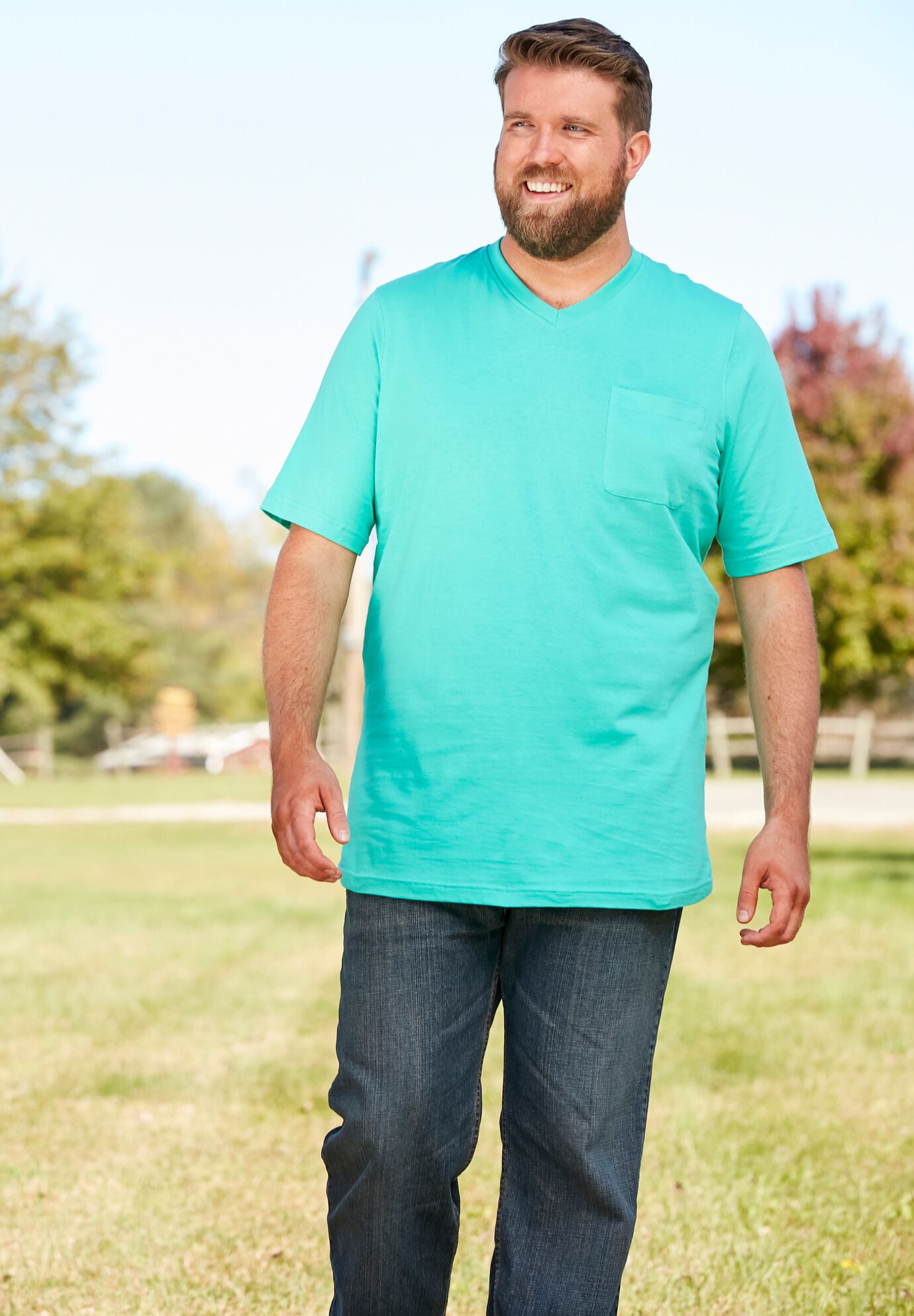 Big Men's Cool-n-Dry Performance Adult T-Shirt Short Sleeve Sizes 2XL to 9XL 