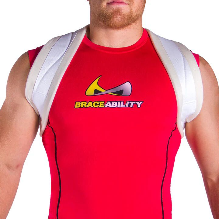 Broken Clavicle Brace, WHITE, alternate image number 3