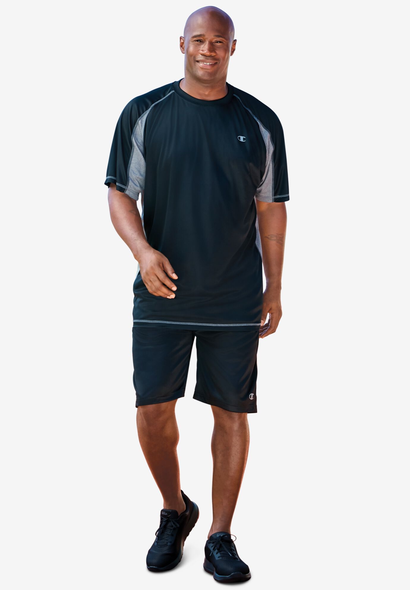 Colorblock Vapor Tee for Athletic Performance Navy King Size
