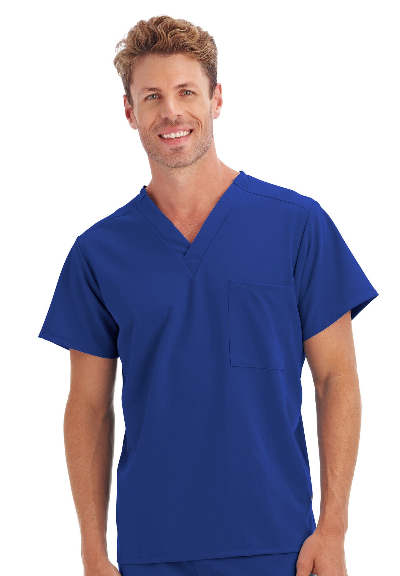 One Pocket Unisex Scrub Top, GALAXY, hi-res image number 0