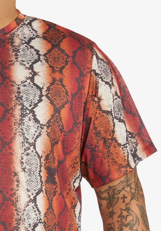 MVP Collections® Snake Print Crewneck Tee, , alternate image number null