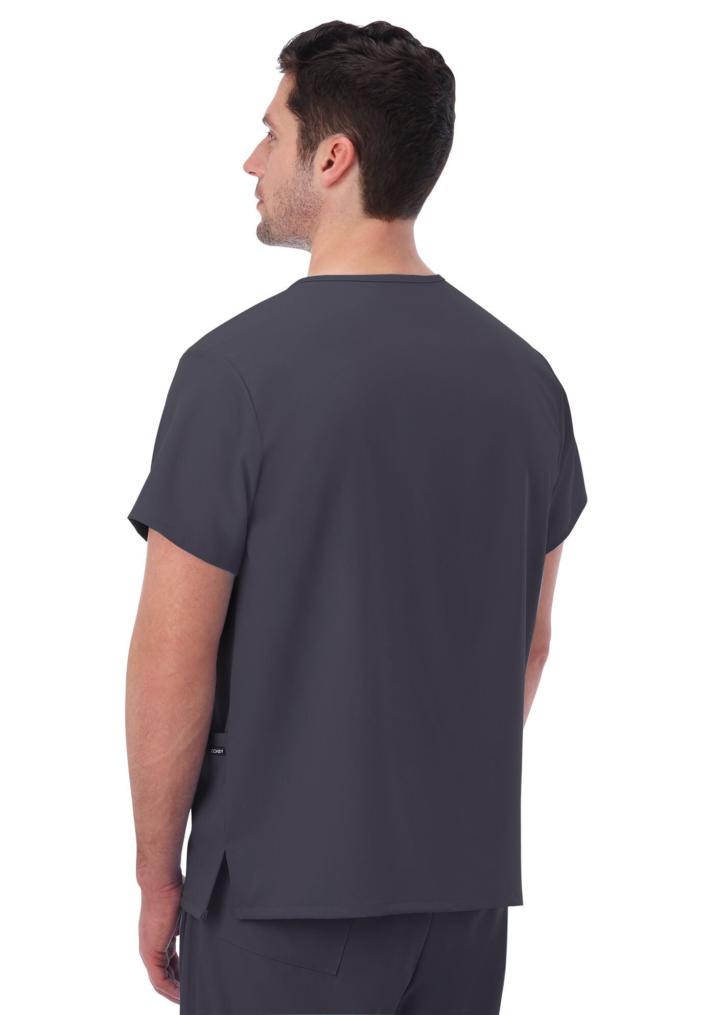 Four Pocket Unisex Scrub Top, , on-hover image number 1