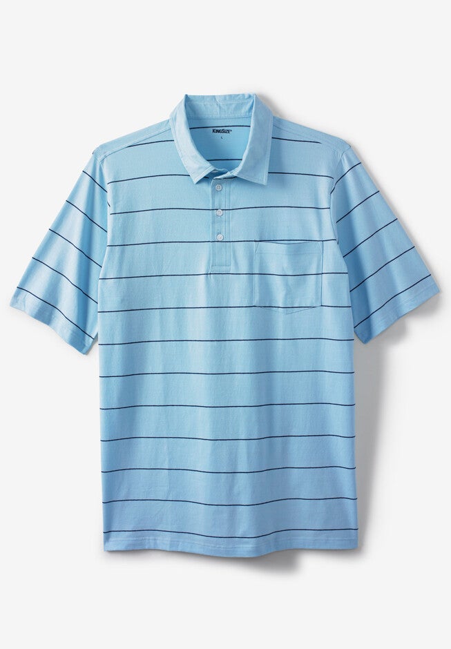 Performance Golf Polo , COOL BLUE STRIPE, hi-res image number null