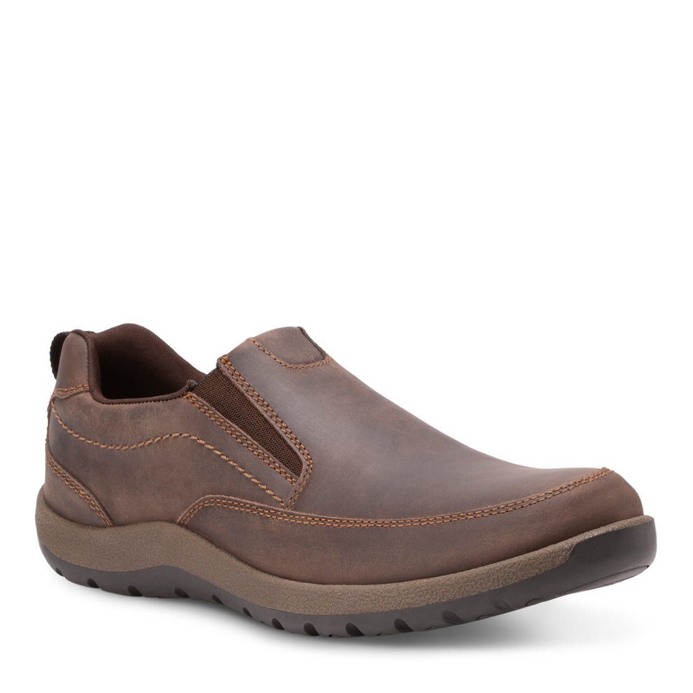 Tanner Leather Slip On, BROWN, hi-res image number 0