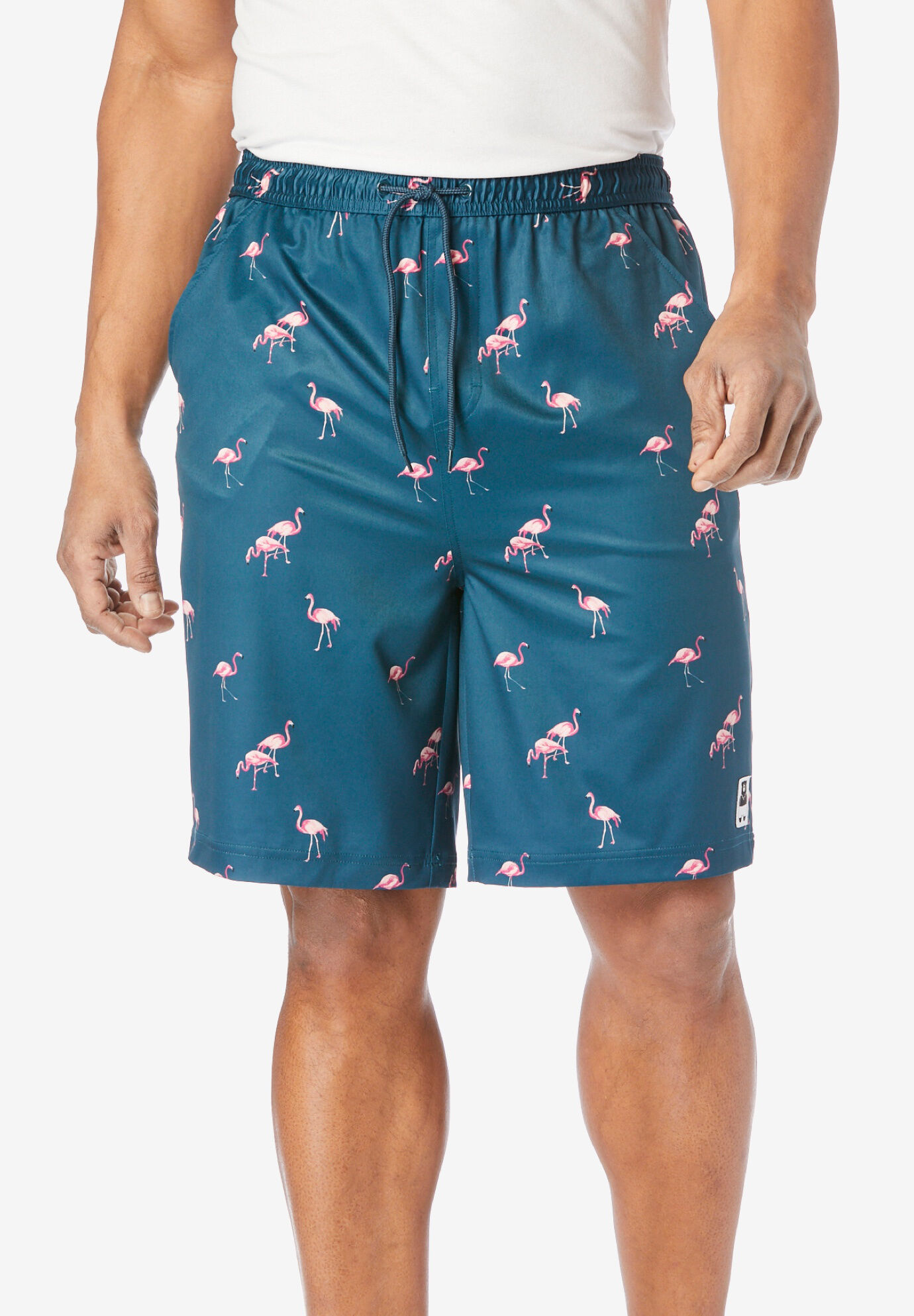 Mens Tall Size Swim Trunks King Size Hibiscus Lined Pockets Size/Color  Choice 