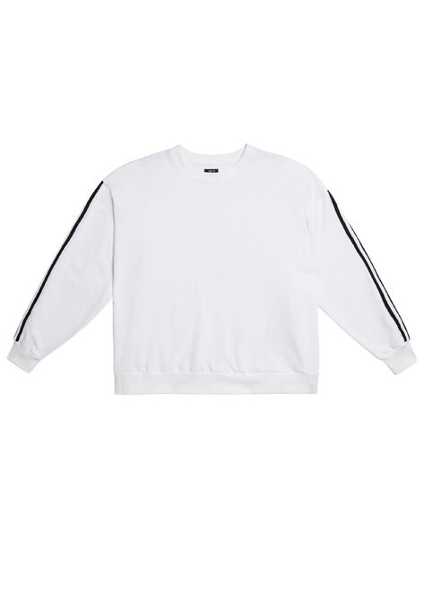 MVP Collections® Striped Sleeve Sweatshirt, , alternate image number null