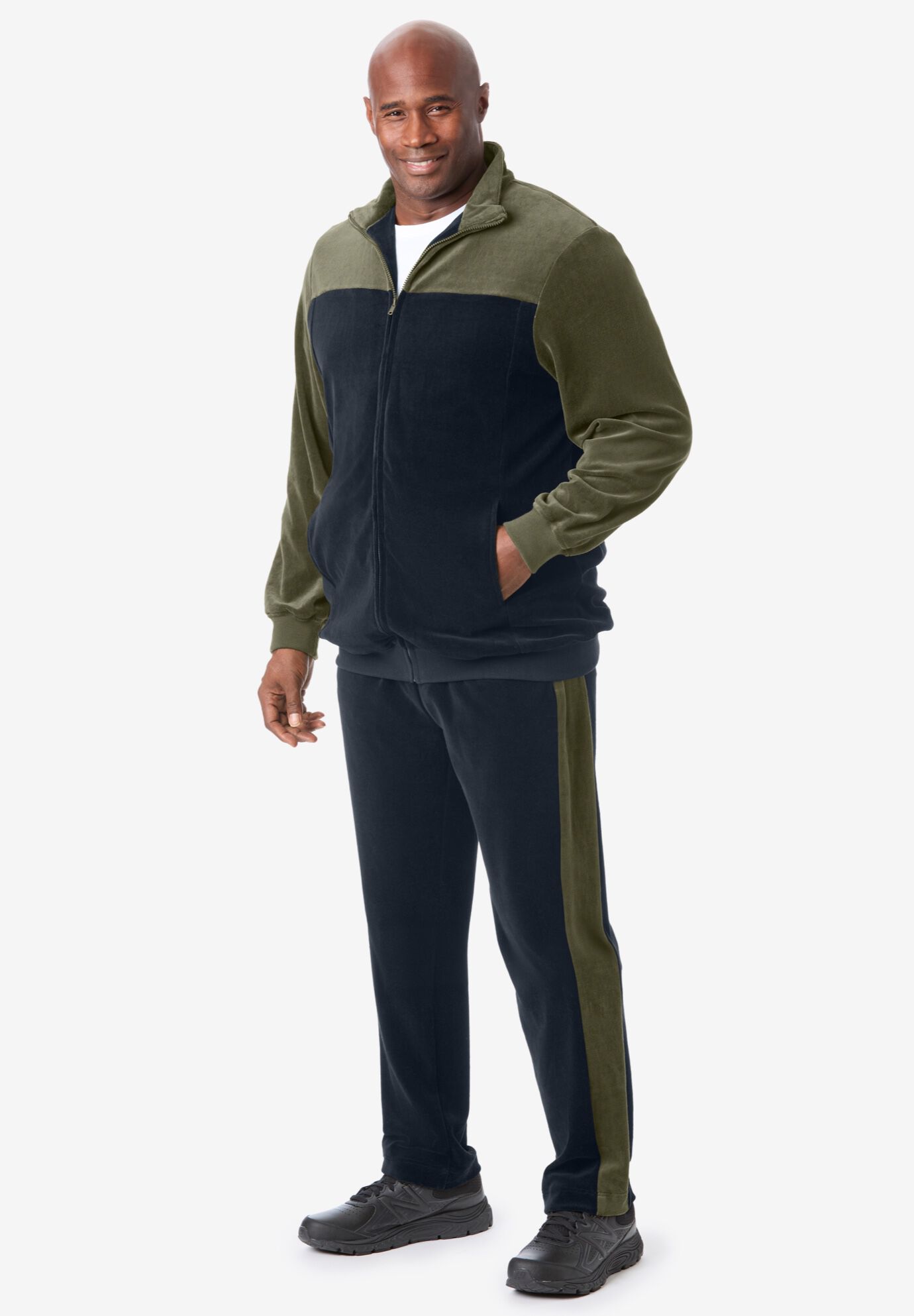 Big and tall fila velour tracksuit sales