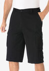 14" Side Elastic Cargo Shorts, BLACK, hi-res image number null