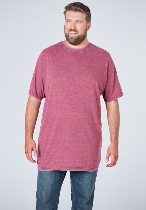 Longer-Length Short-Sleeve T-Shirt Size