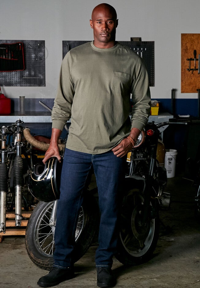 Liberty Blues® Crewneck Long-Sleeve T-Shirt, , alternate image number null