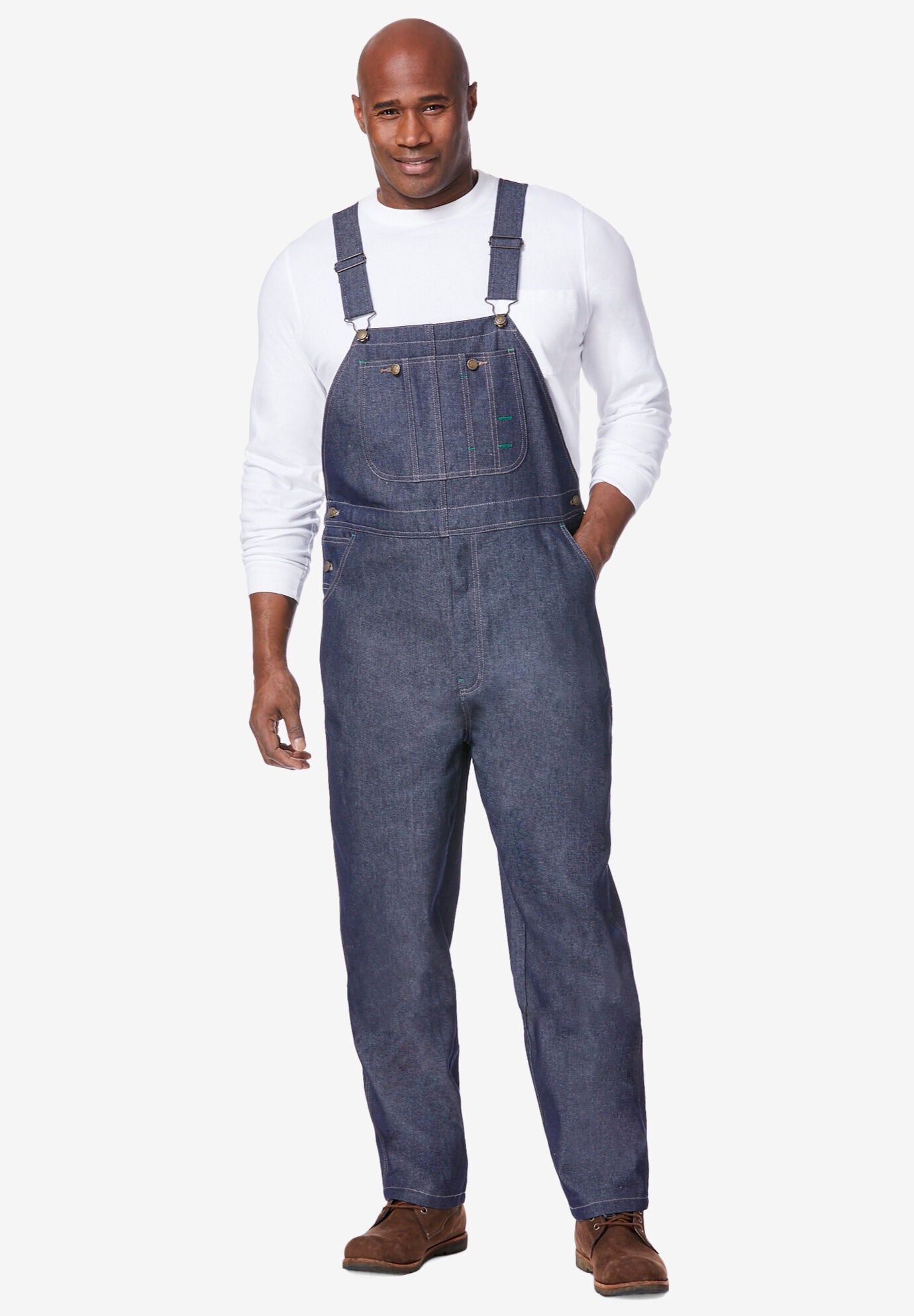 Big and tall white overalls 2025