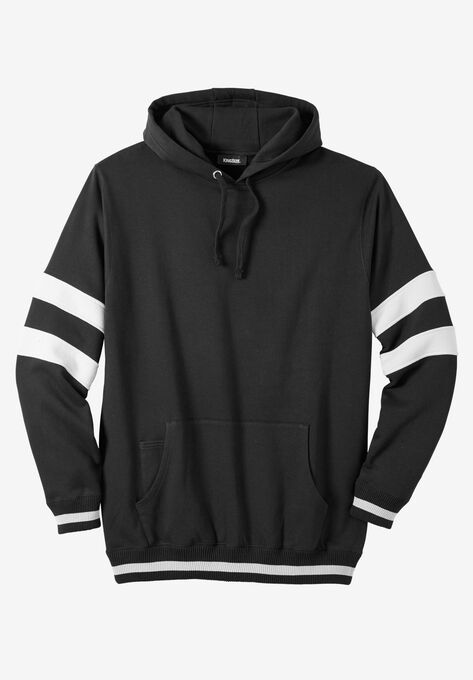 KingSize Coaches Collection Colorblocked Pullover Hoodie, BLACK, hi-res image number null