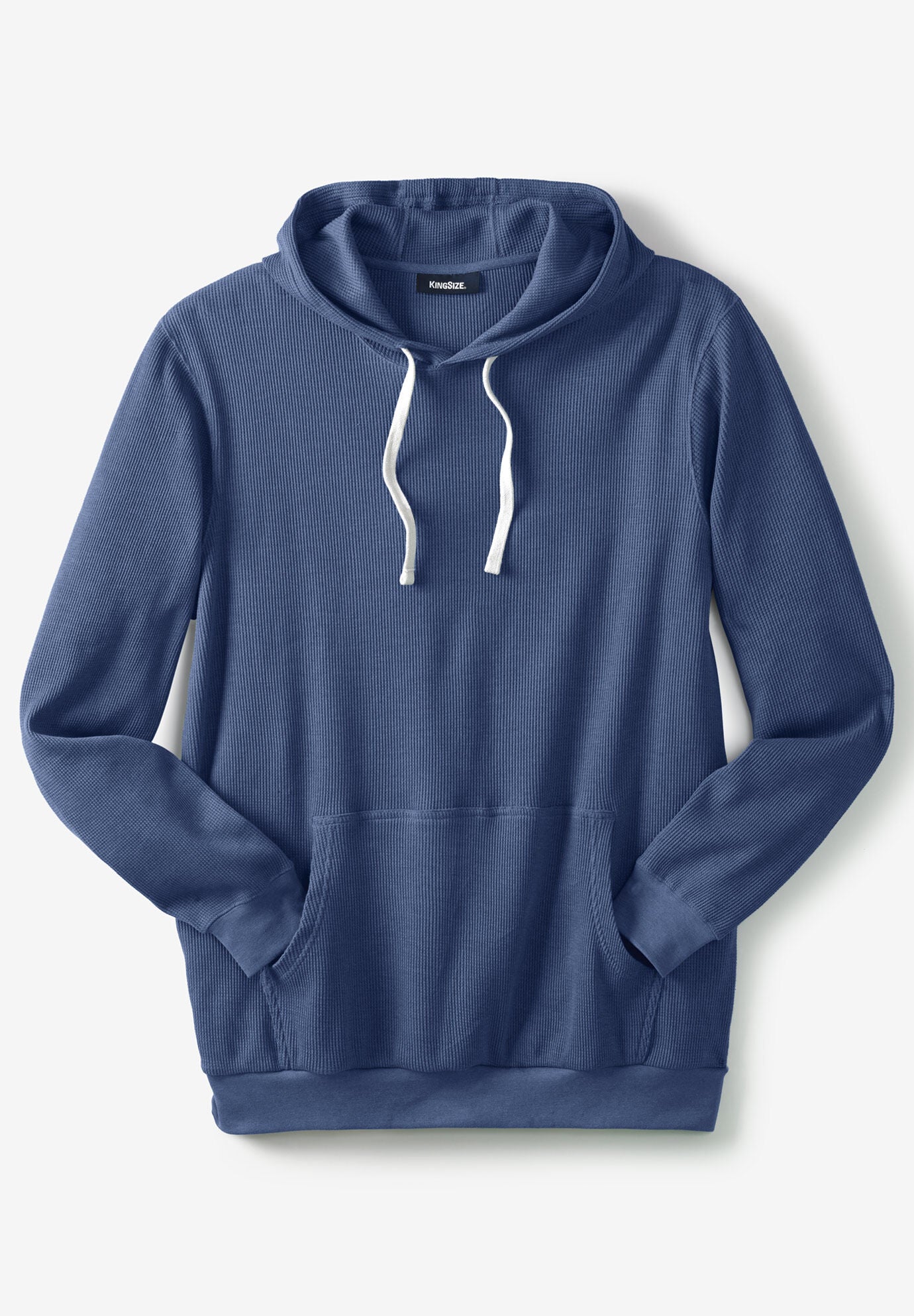 Waffle Knit Thermal Hoodie King Size
