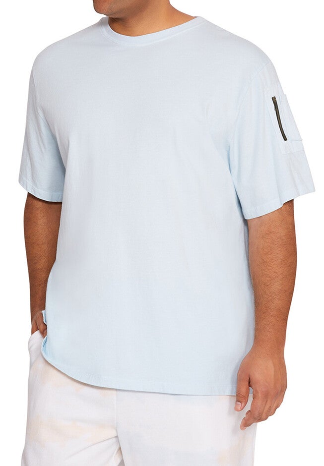 MVP Collections® Cargo Zipper Pocket Tee, SKY, hi-res image number 0