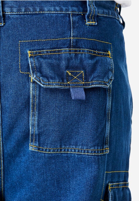 Boulder Creek® 12" Denim Cargo Shorts, , alternate image number null