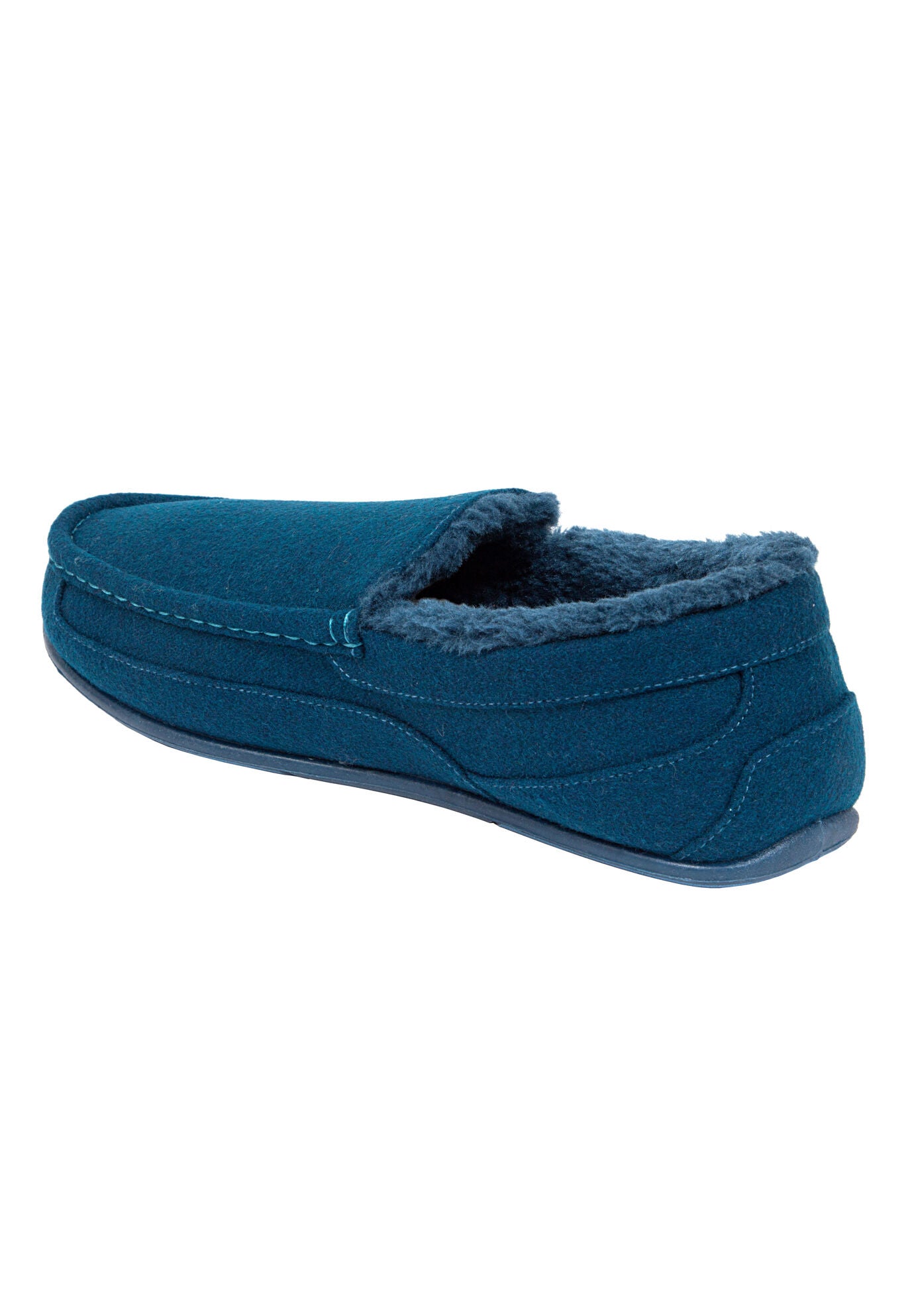 Spun Wool Moccasin Slippers, , alternate image number 2