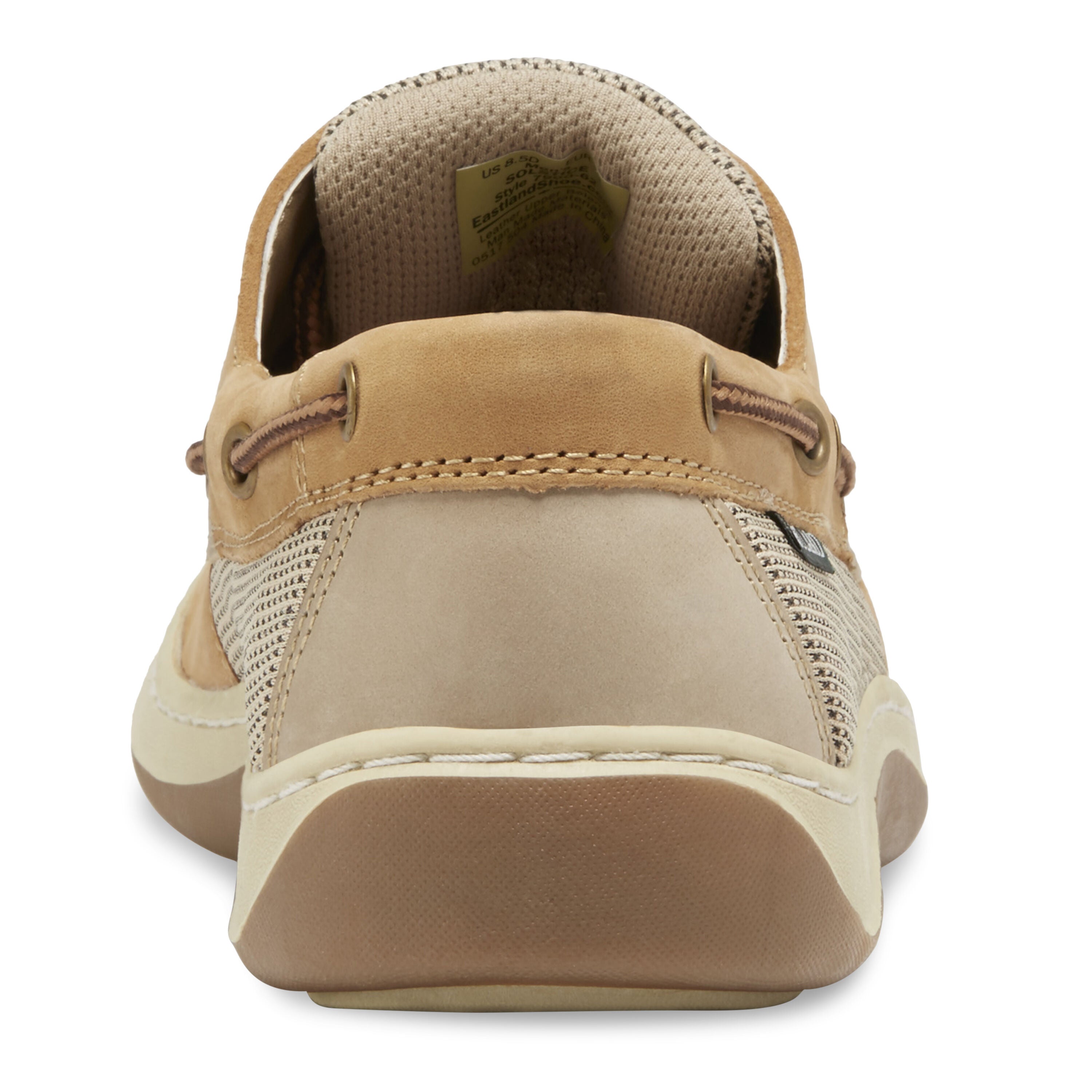 Solstice Leather Boat Shoe, TAN, on-hover image number 1