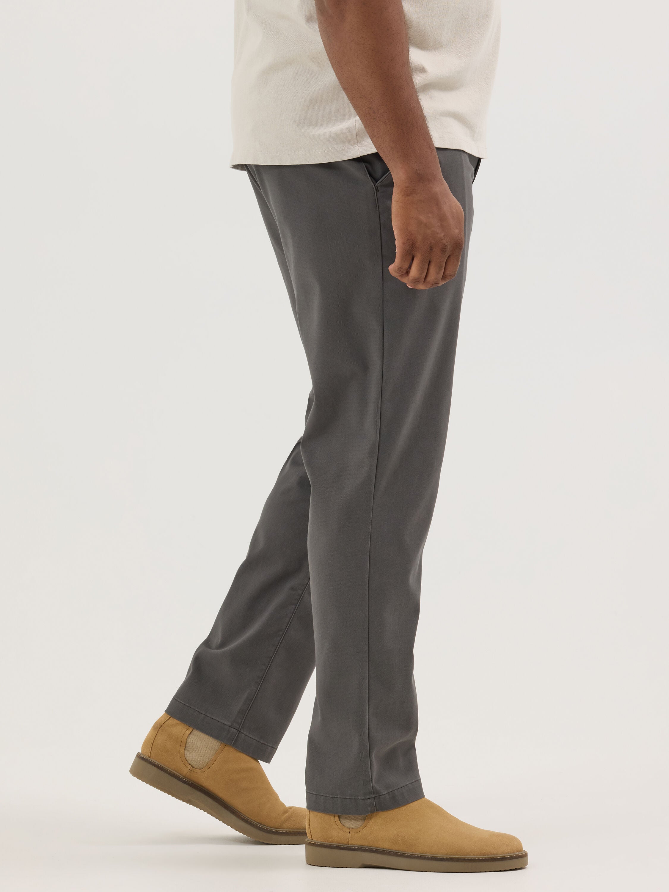 Extreme Motion Relaxed Fit Flat Front Pant, STATIC GREY, alternate image number 2