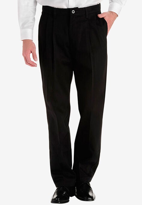 Lee Custom Fit Relaxed Fit Pleated Front Pants Big And Tall
