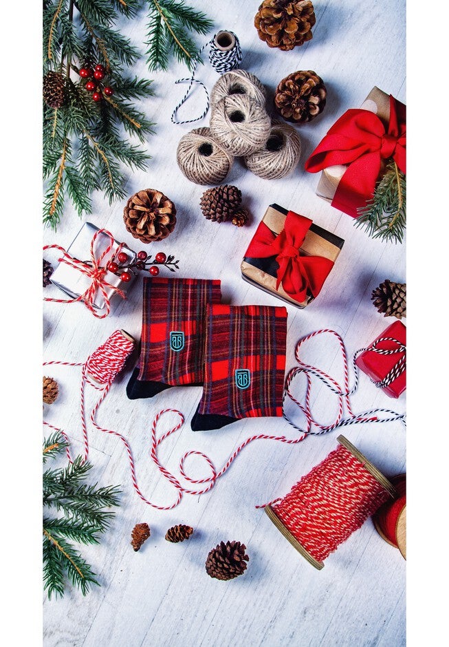 The Red Plaid Socks, , alternate image number 2
