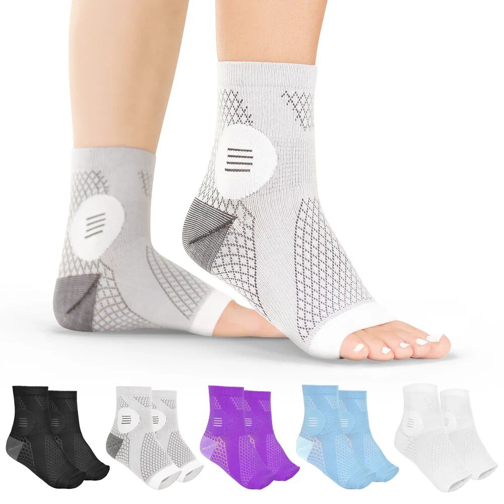 Neuropathy Socks, GRAY, hi-res image number 0