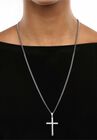 Sterling Silver Cross Pendant with 24 inch Chain, , alternate image number null