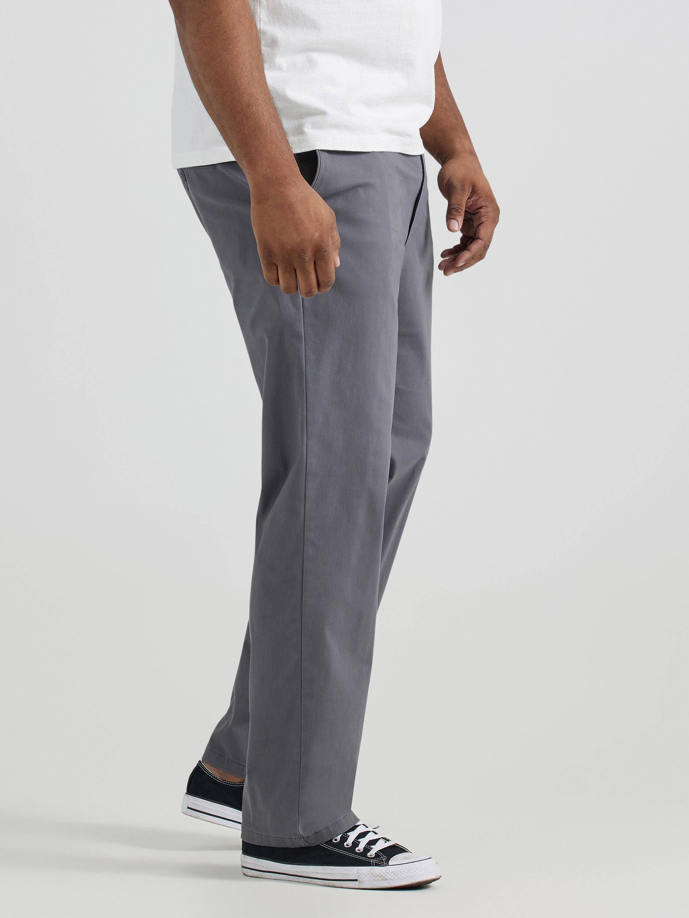 Extreme Motion Regular Straight Flat Front Pant, PAINTERS GREY, alternate image number 2