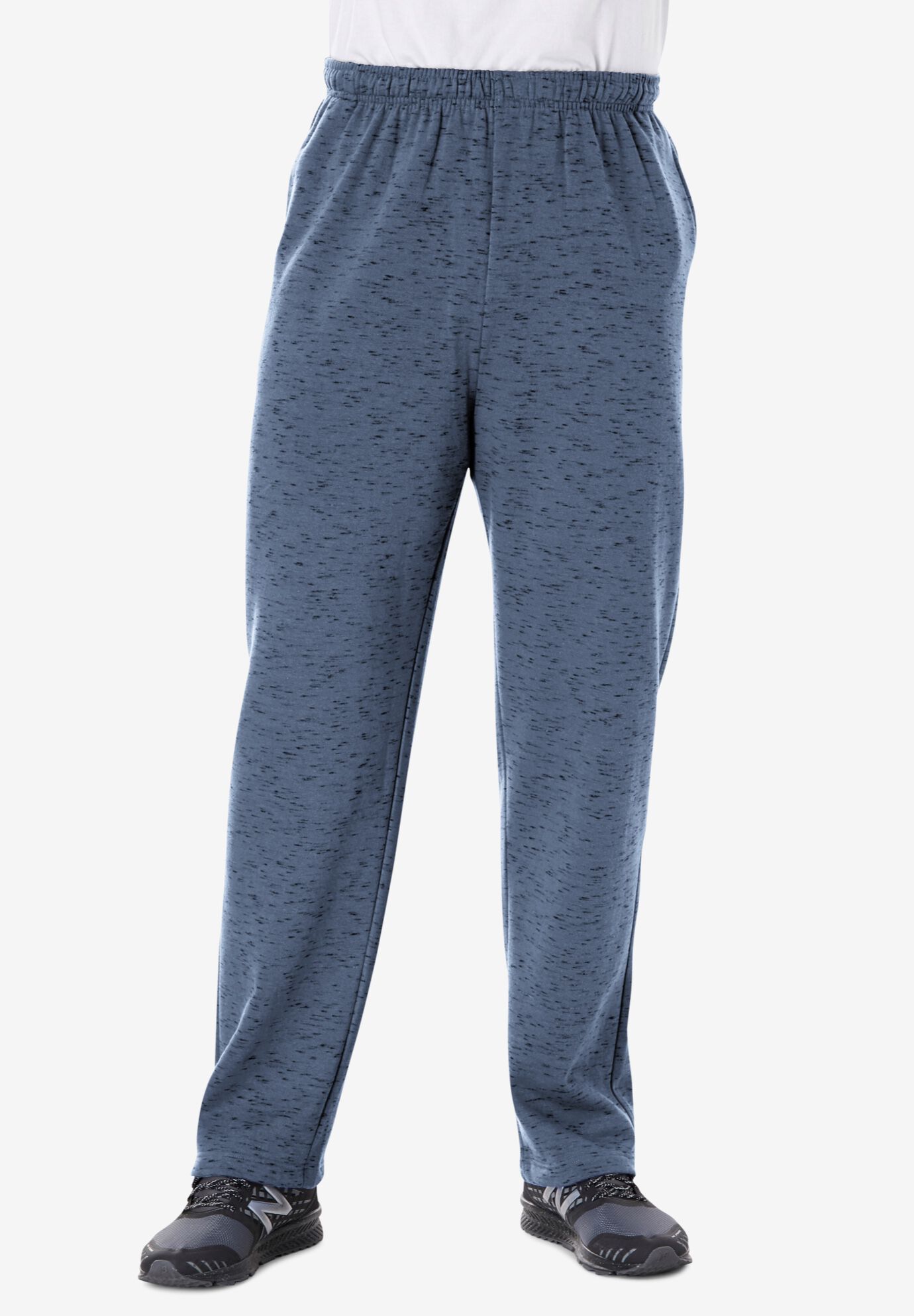 fleece open bottom sweatpants