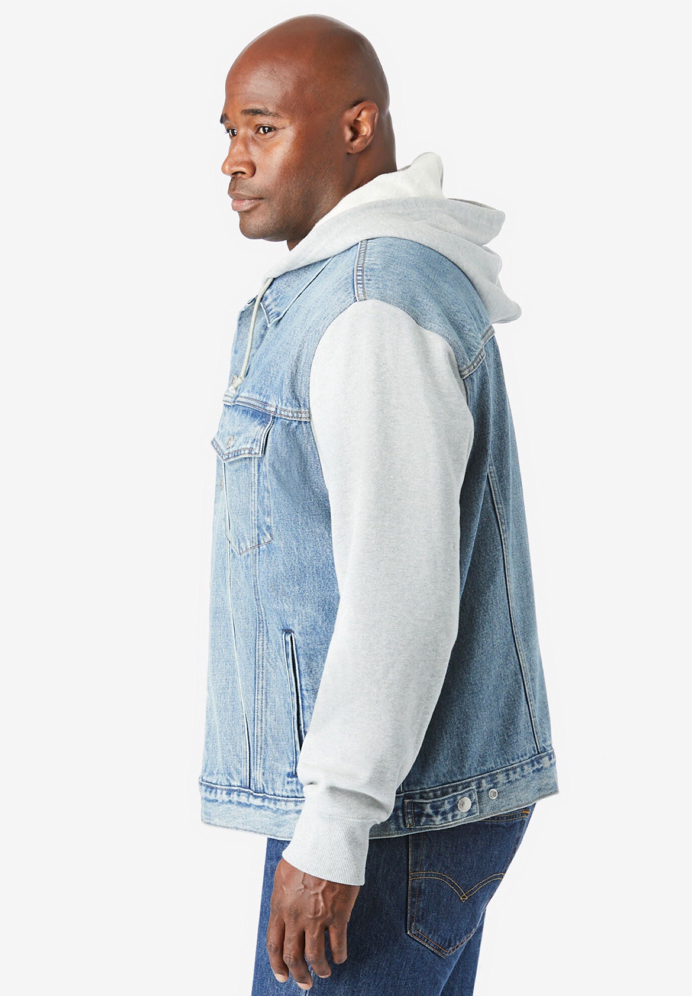 Levi's hybrid hoodie trucker jacket deals