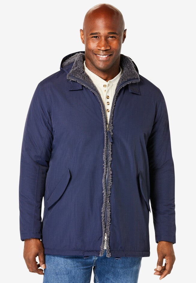Sherpa-Lined Parka, NAVY, hi-res image number null