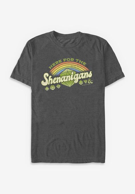 Here For Shenanigans Graphic Tee, CHARCOAL HEATHER, hi-res image number null