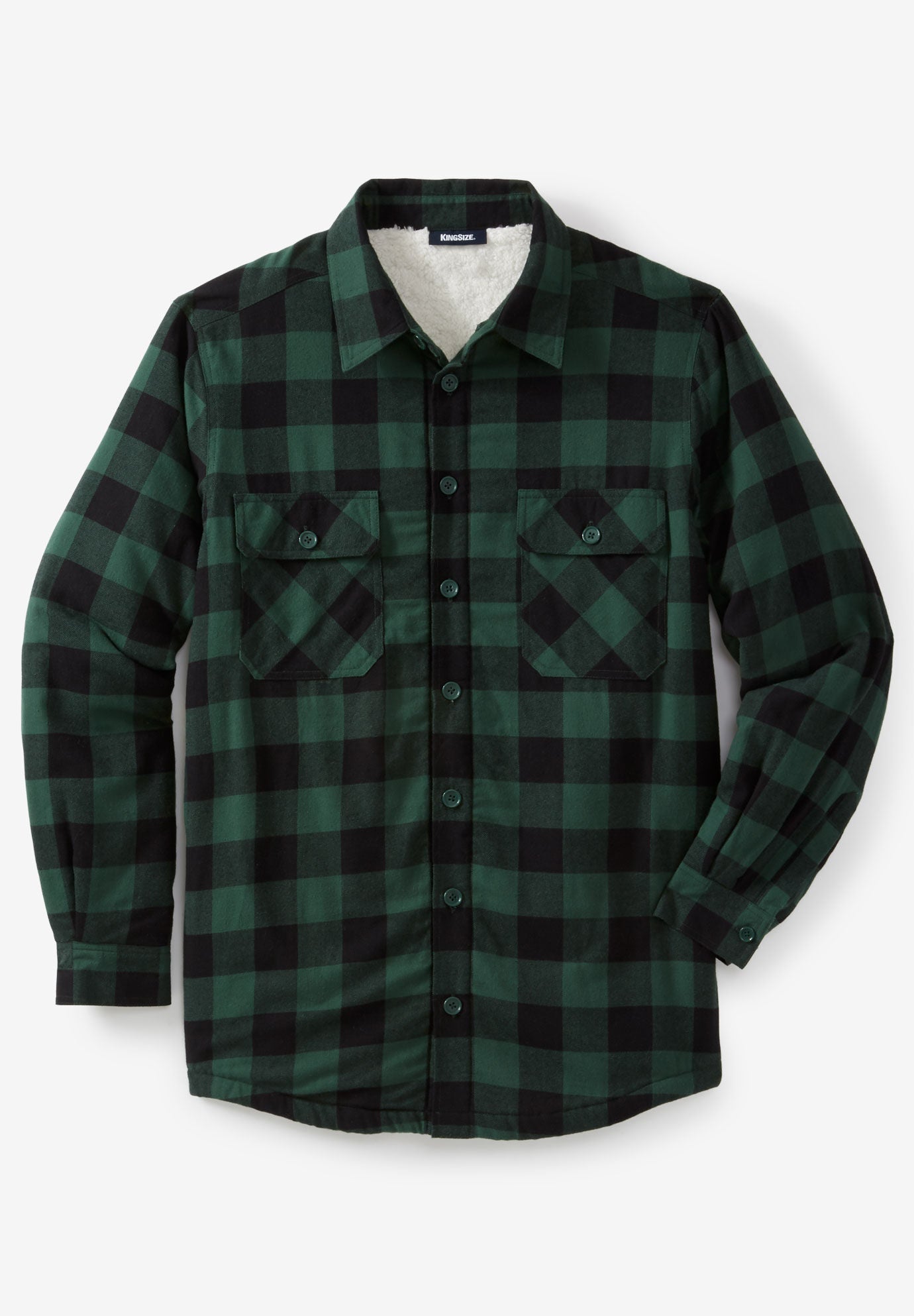 men's sherpa lined flannel shirt