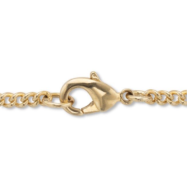 Men's .15 Cttw. Yellow Gold-Plated Pavé Cubic Zirconia Crucifix Necklace 22 inches, WHITE, on-hover image number 1